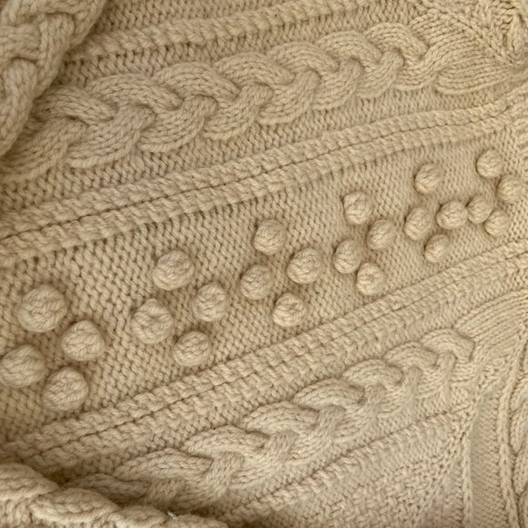 Vintage Hand-Knit Wool Turtleneck Sweater - Picture 9 of 12